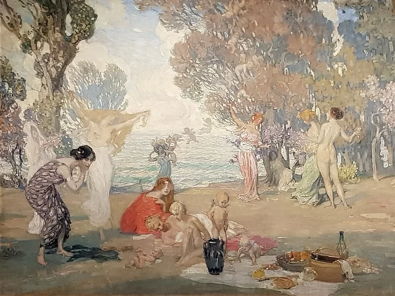 1866-Janis Rozentāls - Arcadia (circa 1910)